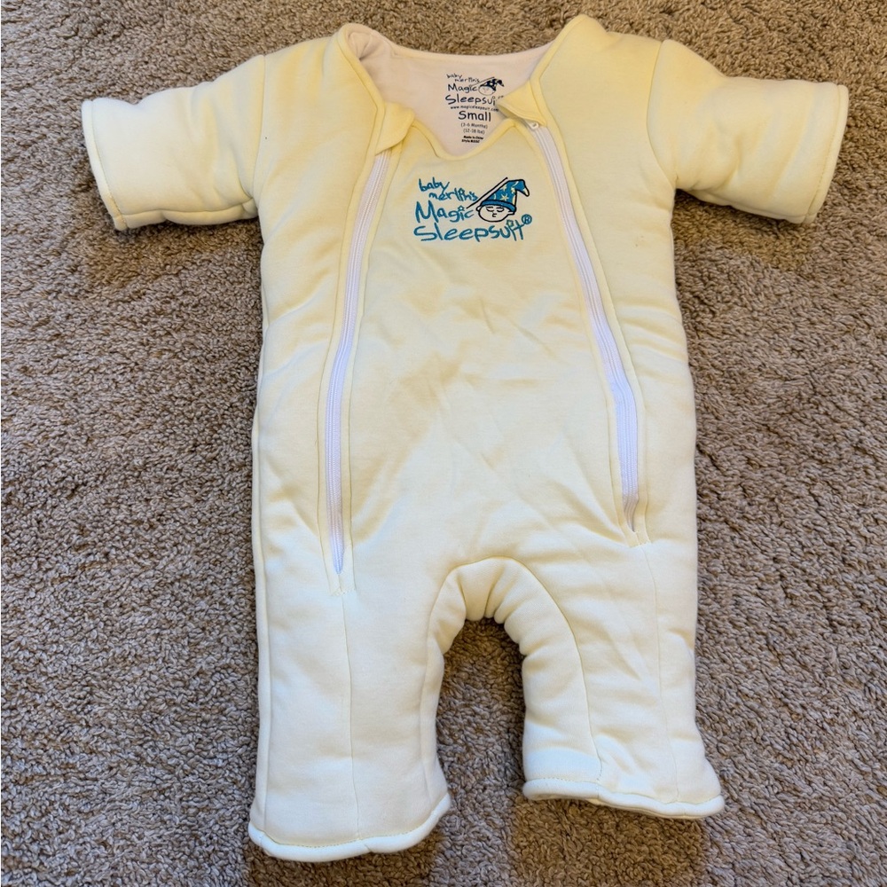 Magic Sleepsuit Baby One-Piece Romper - Pale Yellow